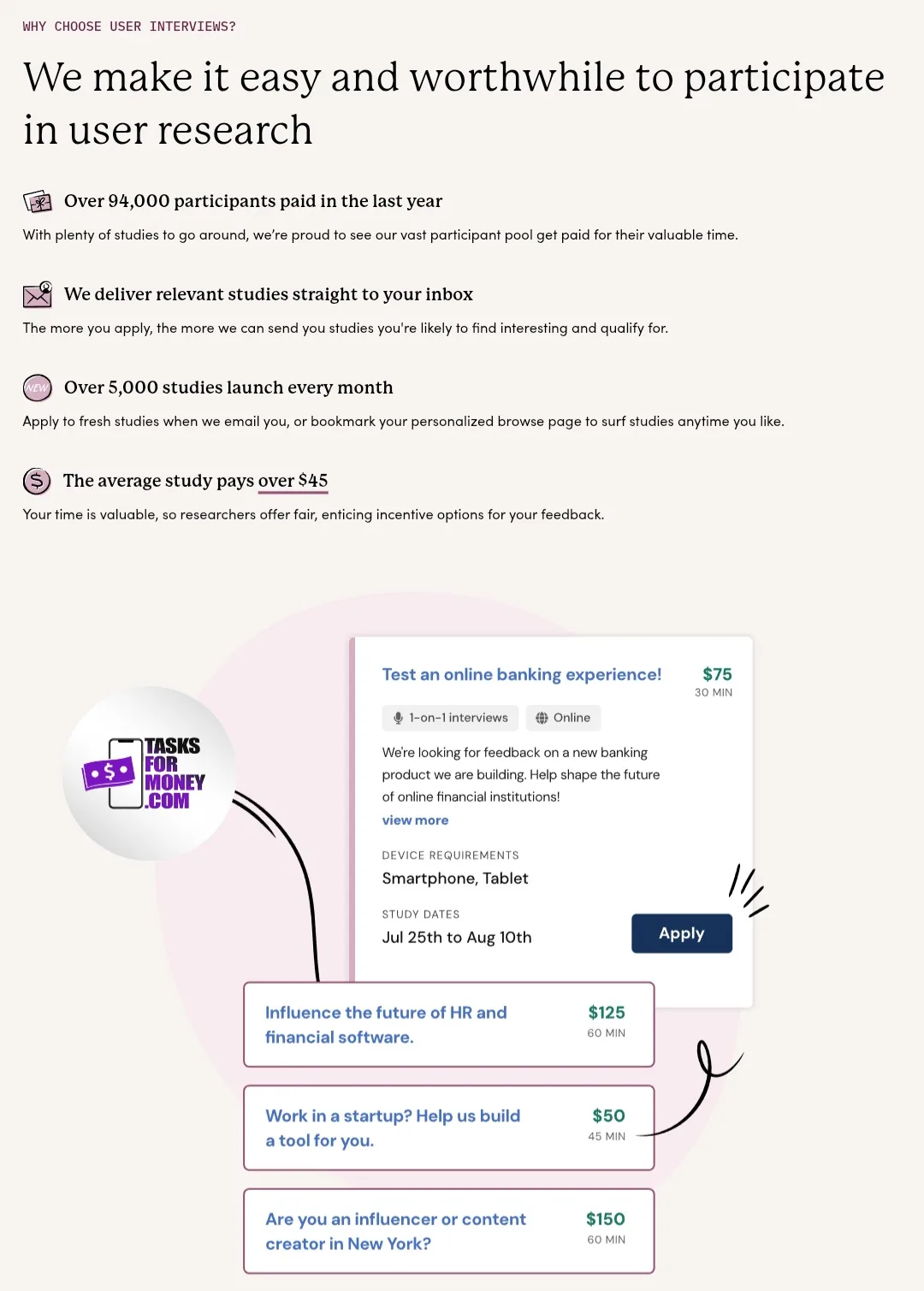 User Interviews Platform