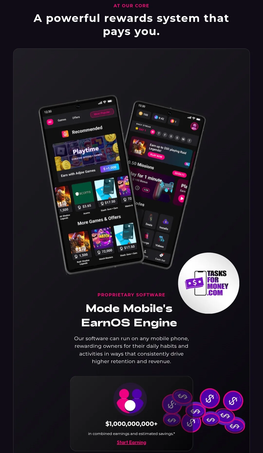 Mode Earn App Platform