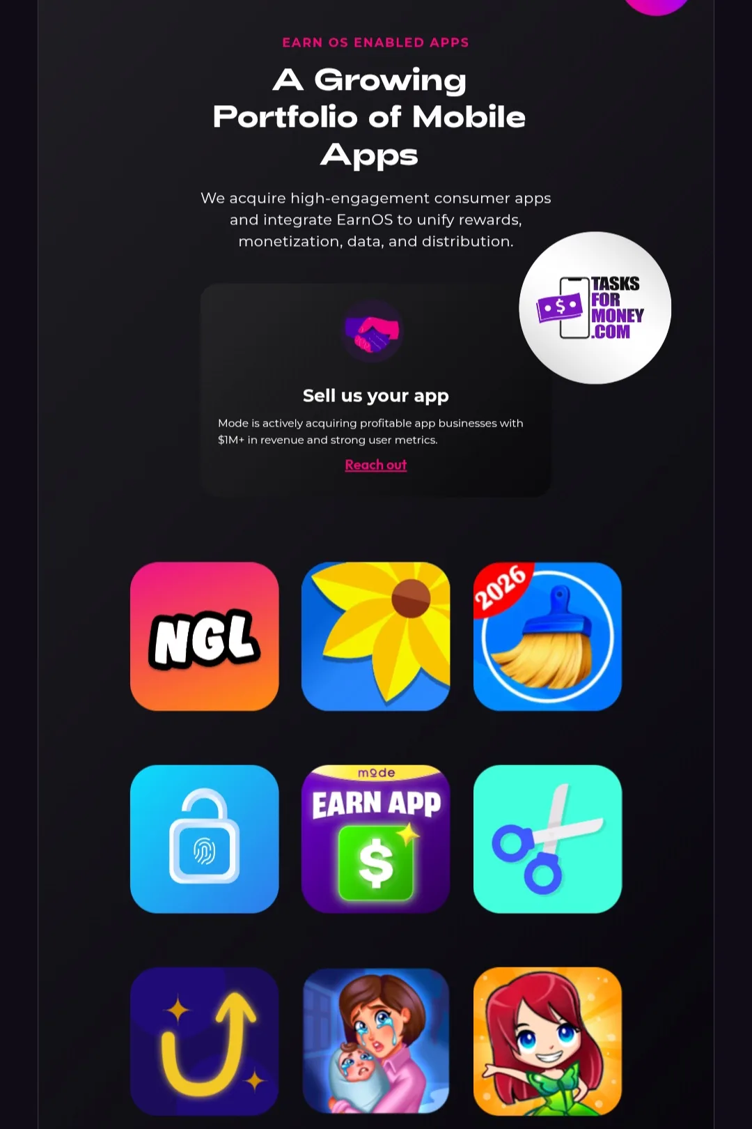 Mode Earn App Platform