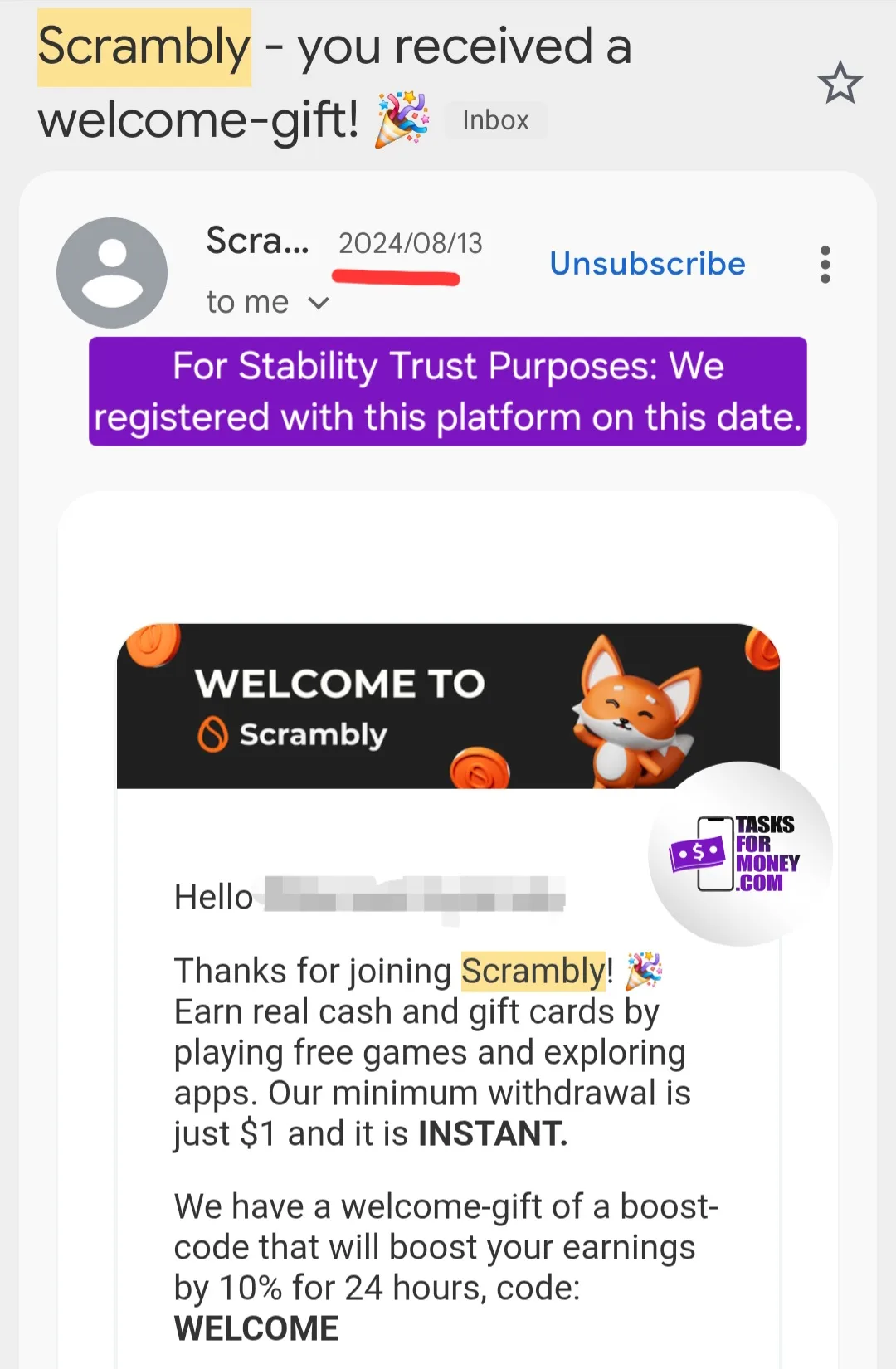 Scrambly Platform